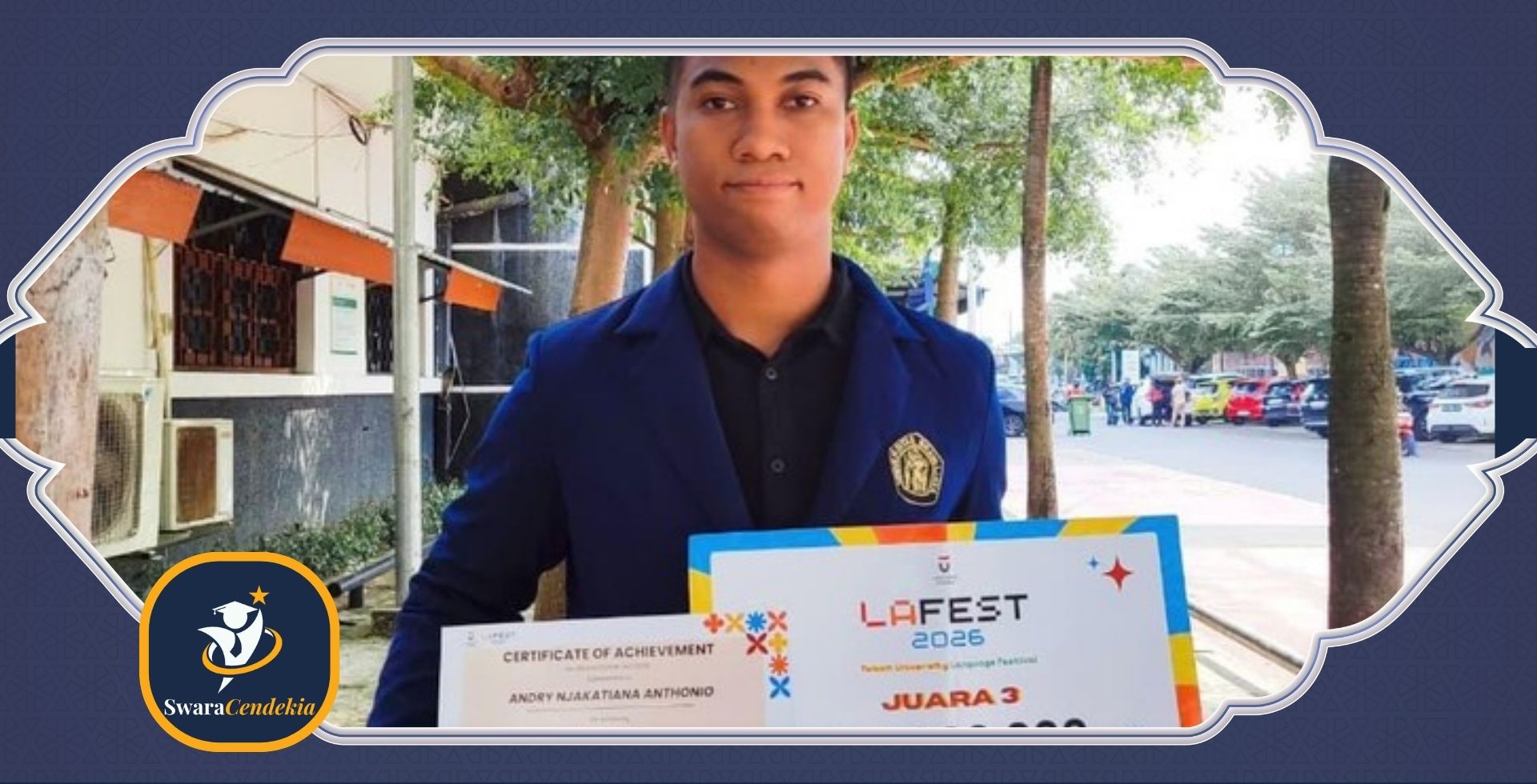 Inspiratif! Mahasiswa Asal Madagaskar Sukses Raih Juara 1 Kompetisi Bahasa Indonesia Nasional